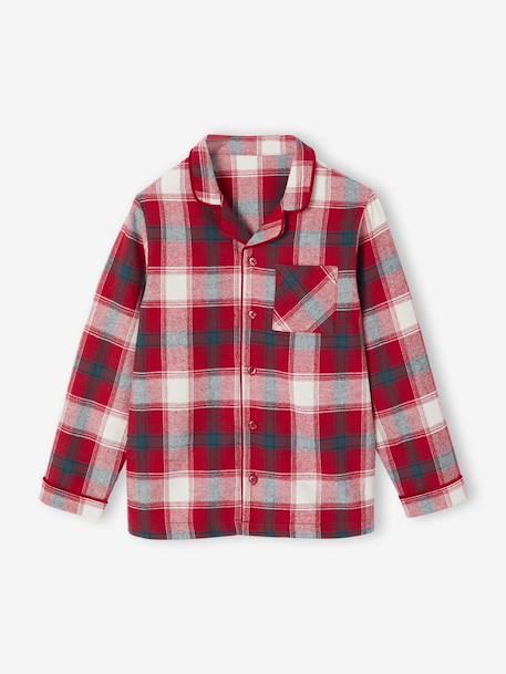 Pyjama mixte Noël flanelle capsule famille rouge - vertbaudet enfant 