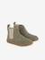 Boots en cuir Play New Shine kaki - vertbaudet enfant 