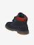 Boots enfant garçon cuir à scratchs marine - vertbaudet enfant 
