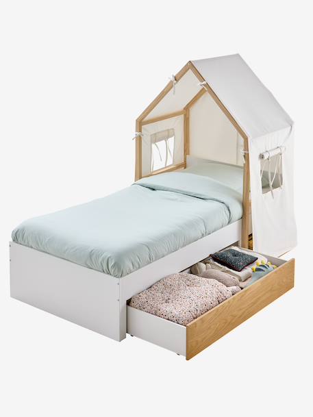 Kinderbed Cabane 90x190cm wit - vertbaudet enfant 