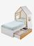 Lit enfant Cabane 90x190cm blanc - vertbaudet enfant 