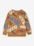 Jongensshirt in sweaterlook met print ecru+gemêleerd wit+korstmos+pecannoot - vertbaudet enfant 