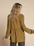 Blouse voor zwangerschap en borstvoeding olijf - vertbaudet enfant 