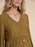Blouse voor zwangerschap en borstvoeding olijf - vertbaudet enfant 