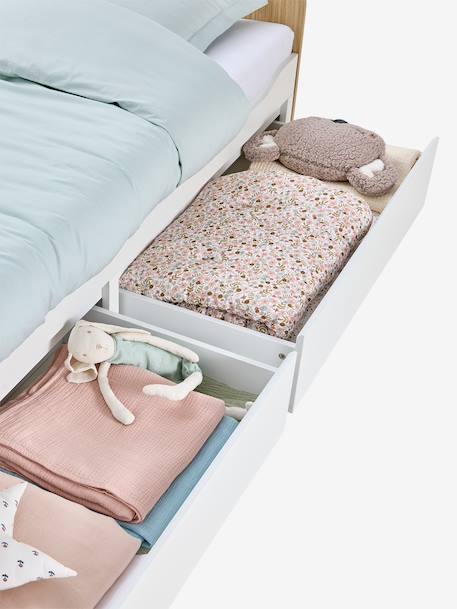 Uitschuifbaar kinderbed 80x200cm met opbergruimte - YEL wit - vertbaudet enfant 