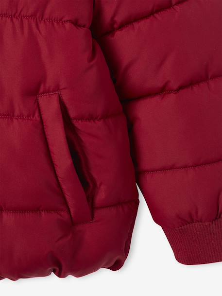 Doudoune garçon collège bordeaux+marine+rouge - vertbaudet enfant 