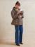 Veste manteau matelassée évolutive grossesse et post-grossesse taupe - vertbaudet enfant 
