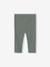 Baby legging in geribbelde tricot groen+roze (poederkleur) - vertbaudet enfant 