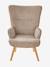 Fauteuil d'allaitement fixe en velours côtelé moka - vertbaudet enfant 