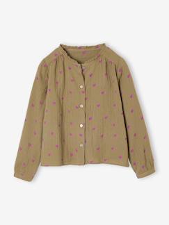 -Chemise file gaze de coton imprimée personnalisable 