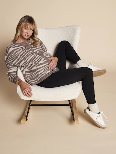 Gilet motif zébré grossesse beige - vertbaudet enfant 