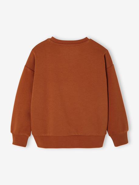 Sweat chien imprimé garçon rayé blanc+tomette - vertbaudet enfant 