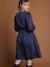 Robe Noël cache coeur de grossesse marine+vert sapin - vertbaudet enfant 