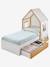 Lit enfant Cabane 90x190cm blanc - vertbaudet enfant 