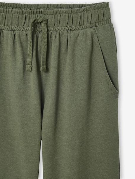 Pantalon garçon oversize en molleton kaki - vertbaudet enfant 