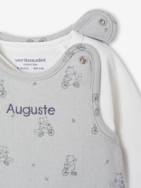 Ensemble 3 pièces naissance combinaison body doudou rose+vert d'eau - vertbaudet enfant 