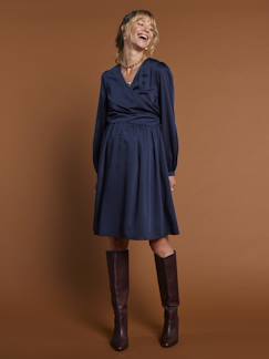 Vêtements de grossesse-Robe-Robe cache coeur de grossesse