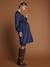 Robe Noël cache coeur de grossesse marine+vert sapin - vertbaudet enfant 