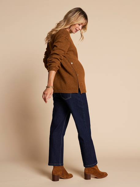 Pull fantaisie grossesse et allaitement olive - vertbaudet enfant 