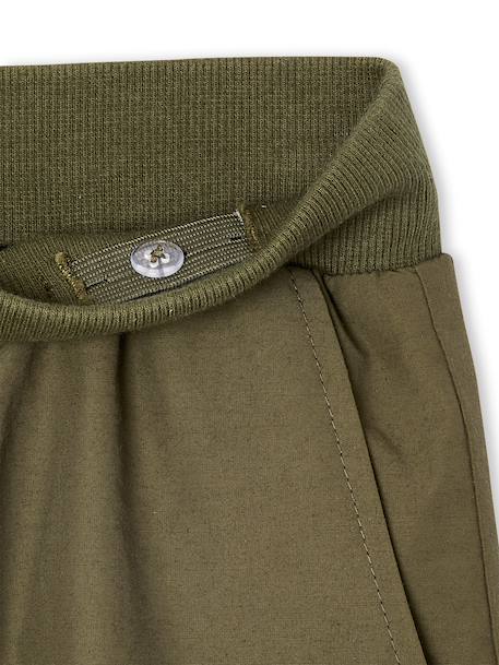 Pantalon utilitaire déperlant garçon kaki - vertbaudet enfant 
