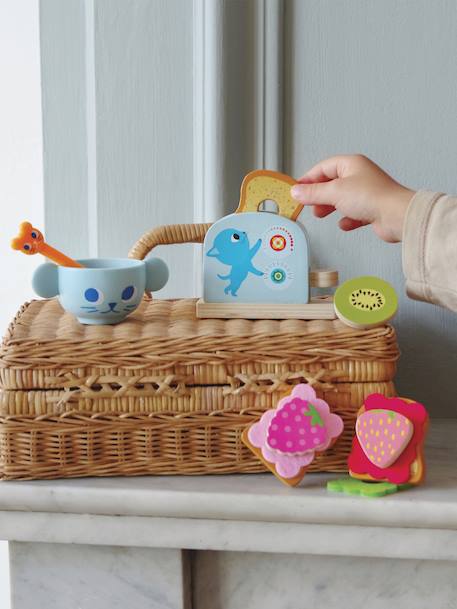 Puzzle petit déjeuner des chatons rouge - vertbaudet enfant 