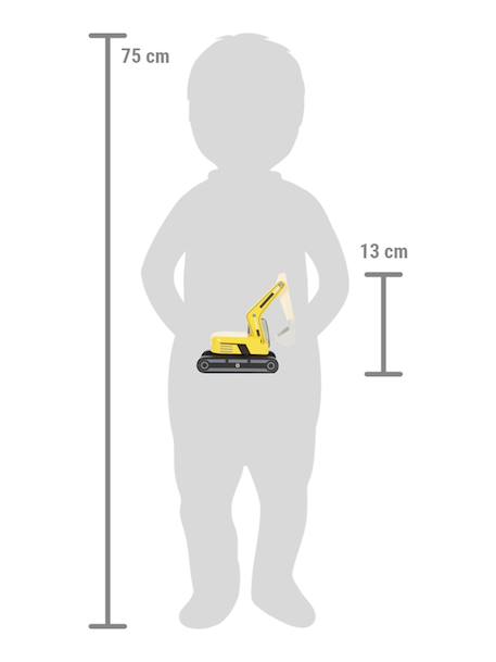 Pelleteuse avec cabine small foot jaune - vertbaudet enfant 