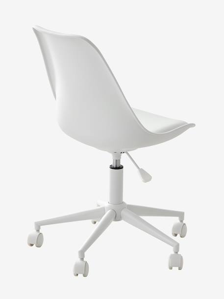 Kinderbureaustoel met wieltjes blauw+groen+rozen+wit - vertbaudet enfant 