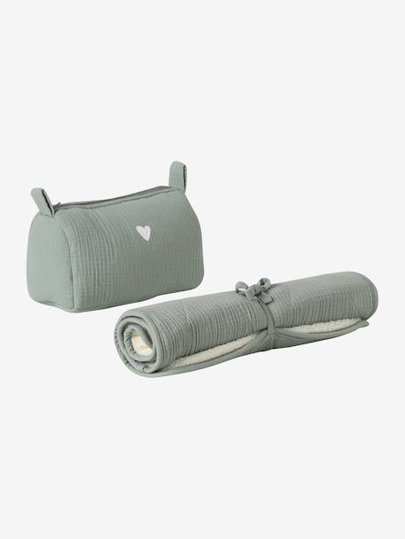 Sac à langer évolutif 24 ou 48h personnalisable vert sauge - vertbaudet enfant 