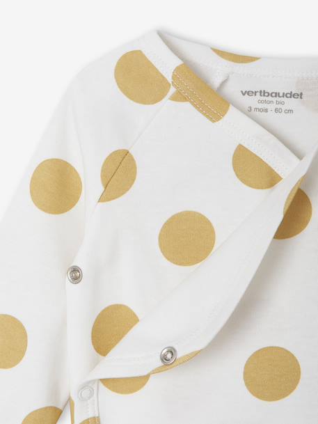 Lot de 5 bodies naissance évolutifs à pois rose - vertbaudet enfant 