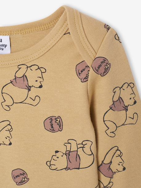 Lot 2 Bodies Winnie Manches Longues Naissance Garçon cappuccino - vertbaudet enfant 