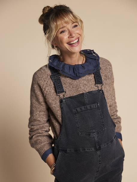 Salopette large de grossesse anthracite - vertbaudet enfant 