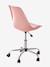 Chaise de bureau enfant à roulettes Bleu+bleu marine+rose - vertbaudet enfant 