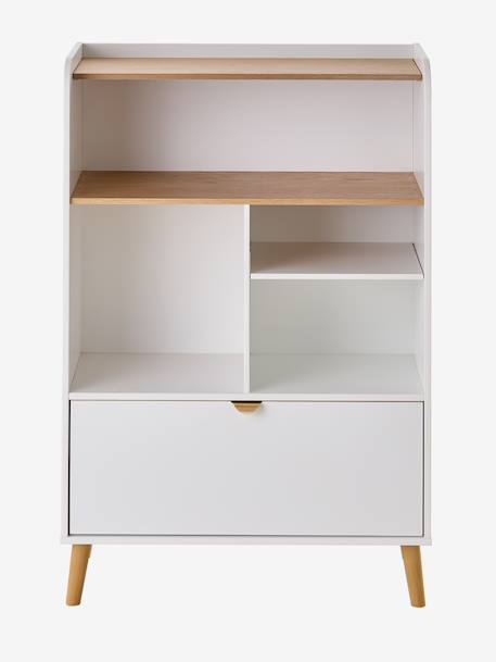 Luiertafel die kan worden omgevormd tot een bibliotheek MERVEILLE wit - vertbaudet enfant 