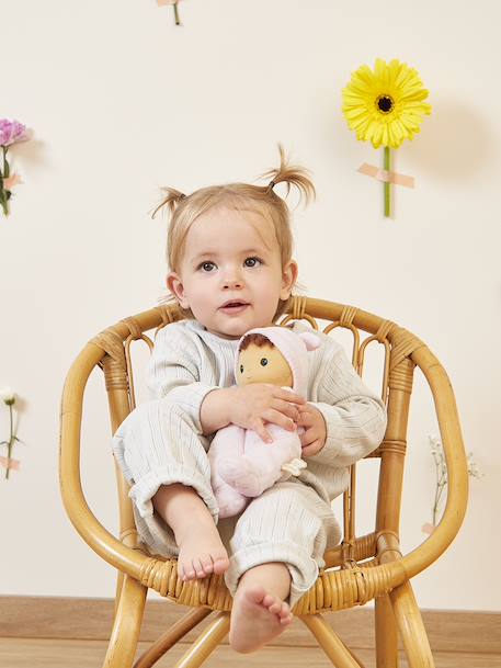 Bébé poupon beige+rose - vertbaudet enfant 