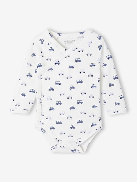 Lot de 5 bodies ouverture naissance bleu - vertbaudet enfant 