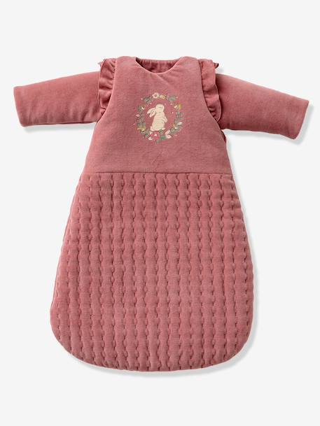 Trappelzak met lange, afneembare mouwen LAPIN ENCHANTÉ oudroze - vertbaudet enfant 