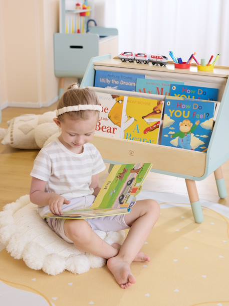 Tableau bibliothèque 2 en 1 enfant bleu - vertbaudet enfant 