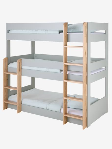 Lit superposé triple Complice 90x200cm vert d'eau - vertbaudet enfant 