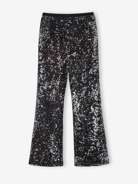 Pantalon fille à sequins argent - vertbaudet enfant 