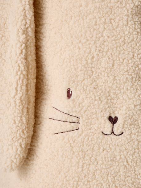 Panier de rangement lapin en sherpa sable - vertbaudet enfant 