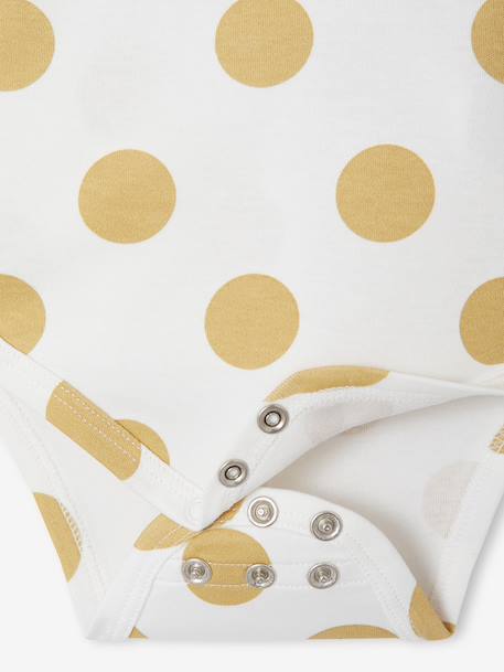 Lot de 5 bodies naissance évolutifs à pois rose - vertbaudet enfant 