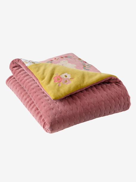 Vloertapijt / parkbodem patchwork LAPIN ENCHANTÉ oudroze - vertbaudet enfant 