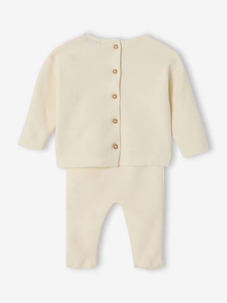 Ensemble bébé mixte en tricot personnalisable écru - vertbaudet enfant 