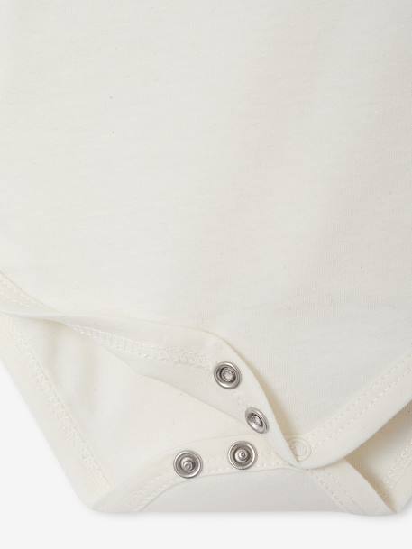 Babypakje 4-delige set in effen tricot vestje + broek + sloffen + body ecru - vertbaudet enfant 