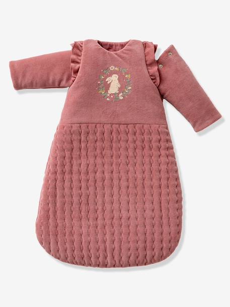 Gigoteuse hiver manches longues amovibles LAPIN ENCHANTÉ vieux rose - vertbaudet enfant 