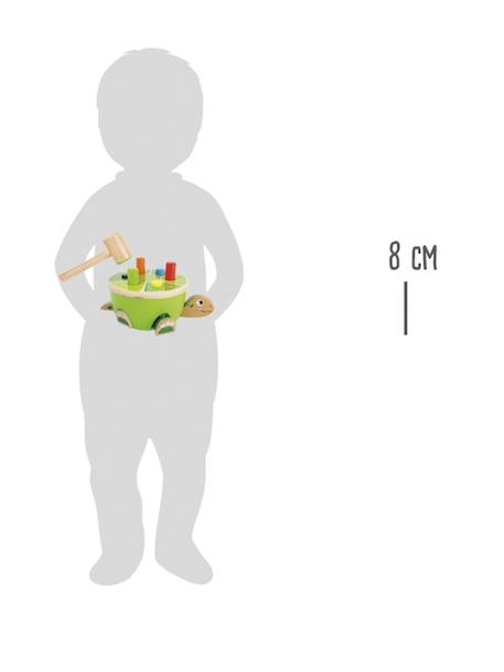 Jeu de martèlement pour bébé CRISE small foot en bois vert - vertbaudet enfant 