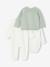 Ensemble bébé pyjama + body + gilet coffret cadeau naissance vert sauge - vertbaudet enfant 