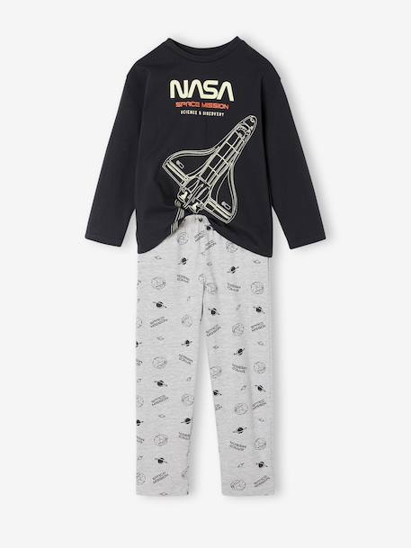 Tweekleurige pyjama voor jongens NASA® nachtblauw - vertbaudet enfant 