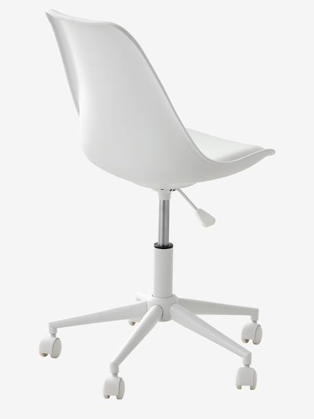 Kinderbureaustoel met wieltjes blauw+groen+rozen+wit - vertbaudet enfant 