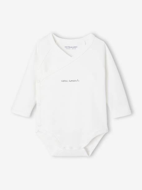 Ensemble bébé pyjama + body + gilet coffret cadeau naissance vert sauge - vertbaudet enfant 